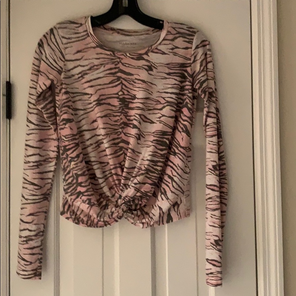 Long sleeve All Saints knot T-shirt